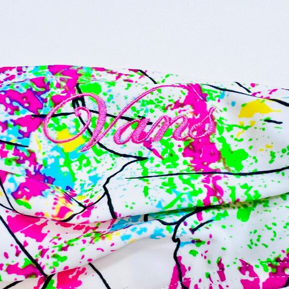 Vans Bikini Set Ruched Hipster Kaleidoscope Floral Print Medium Swimwear New - Picture 5 of 6